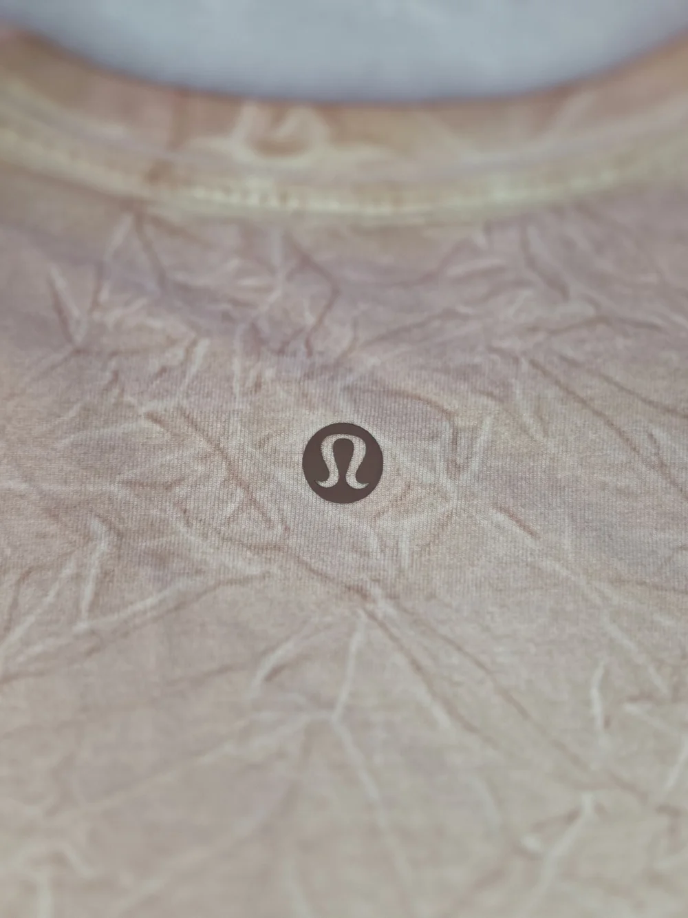 Lululemon Love Crewneck Curved Hem Heathered Pink Short Sleeve Tee Shirt
